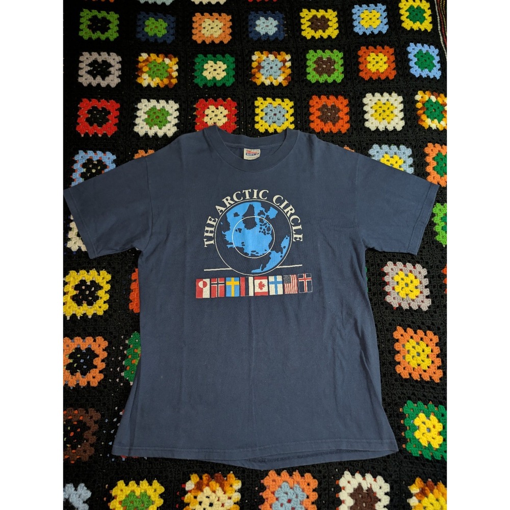 The Arctic Circle Shirt Navy Blue Men's Size Large